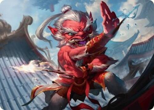 Devoted Duelist Art Card (15/54) [Tarkir: Dragonstorm Art Series] MTG Single Magic: The Gathering | Red Claw Gaming