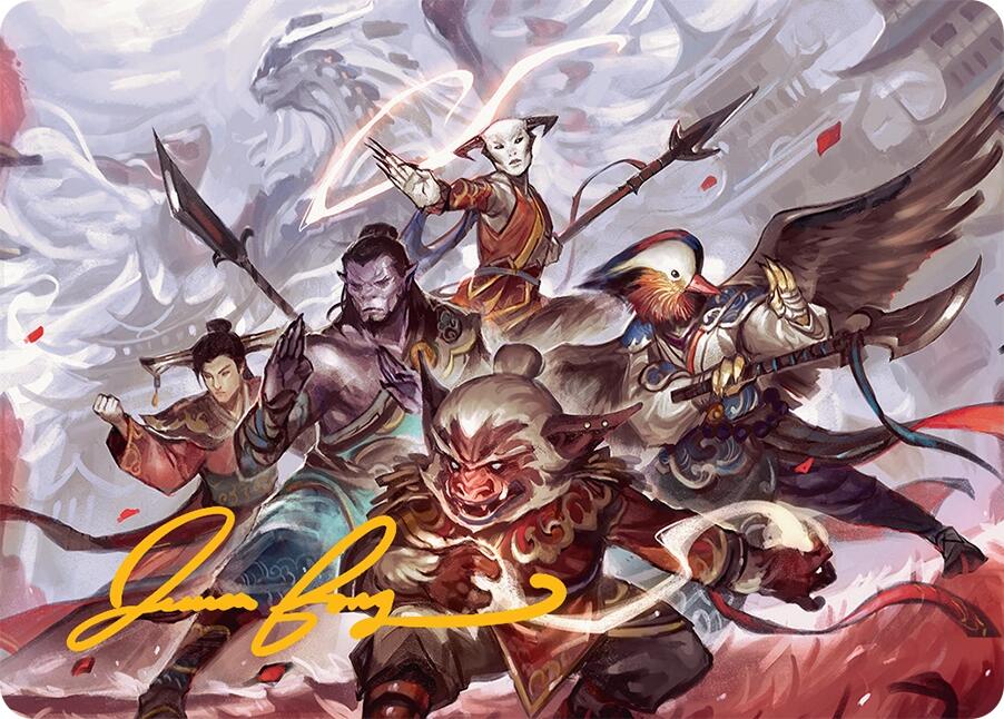 Will of the Jeskai Art Card (54/54) (Gold-Stamped Signature) [Tarkir: Dragonstorm Art Series] MTG Single Magic: The Gathering | Red Claw Gaming