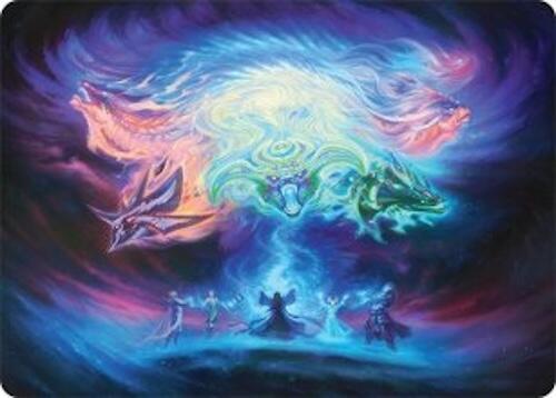 Call the Spirit Dragons Art Card (21/54) [Tarkir: Dragonstorm Art Series] MTG Single Magic: The Gathering | Red Claw Gaming