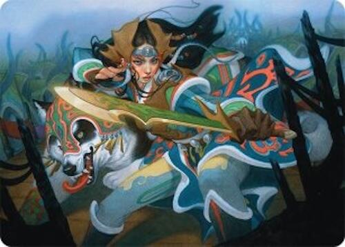 Eshki Dragonclaw Art Card (23/54) [Tarkir: Dragonstorm Art Series] MTG Single Magic: The Gathering | Red Claw Gaming