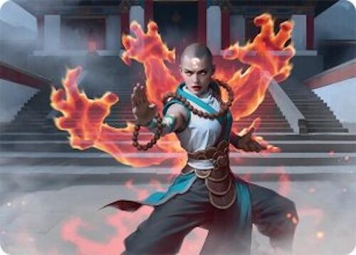 Flamehold Grappler Art Card (24/54) [Tarkir: Dragonstorm Art Series] MTG Single Magic: The Gathering | Red Claw Gaming