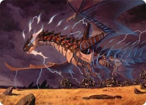 Neriv, Heart of the Storm Art Card (25/54) [Tarkir: Dragonstorm Art Series] MTG Single Magic: The Gathering | Red Claw Gaming