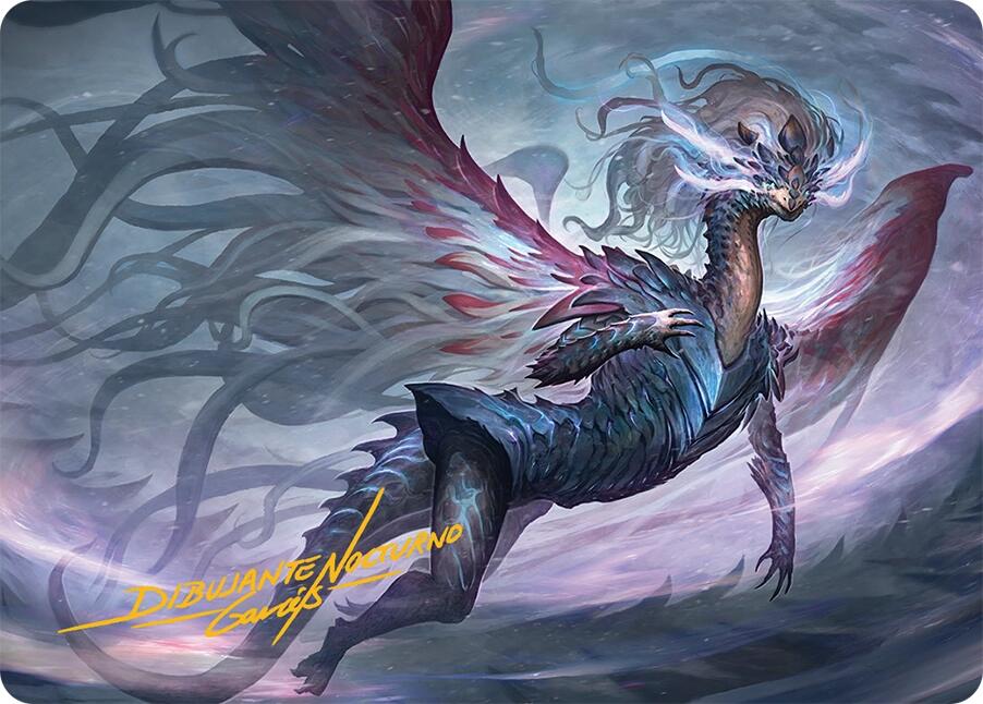 Shiko, Paragon of the Way Art Card (37/54) (Gold-Stamped Signature) [Tarkir: Dragonstorm Art Series] MTG Single Magic: The Gathering | Red Claw Gaming