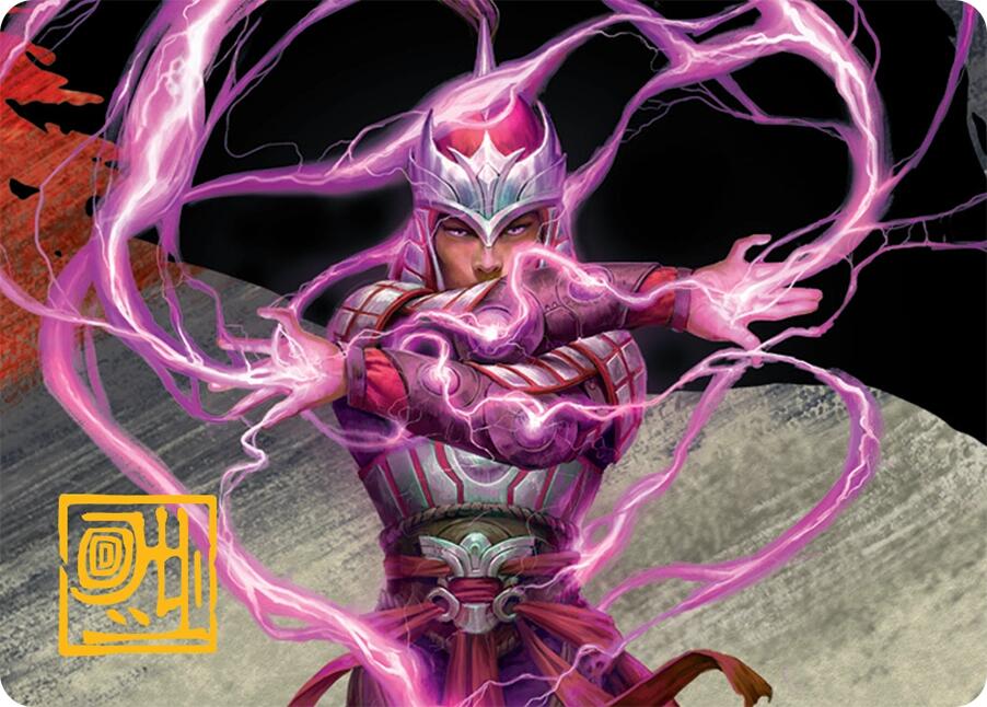 All-Out Assault Art Card (43/54) (Gold-Stamped Signature) [Tarkir: Dragonstorm Art Series] MTG Single Magic: The Gathering | Red Claw Gaming