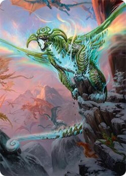 Ureni of the Unwritten Art Card (51/54) [Tarkir: Dragonstorm Art Series] MTG Single Magic: The Gathering | Red Claw Gaming