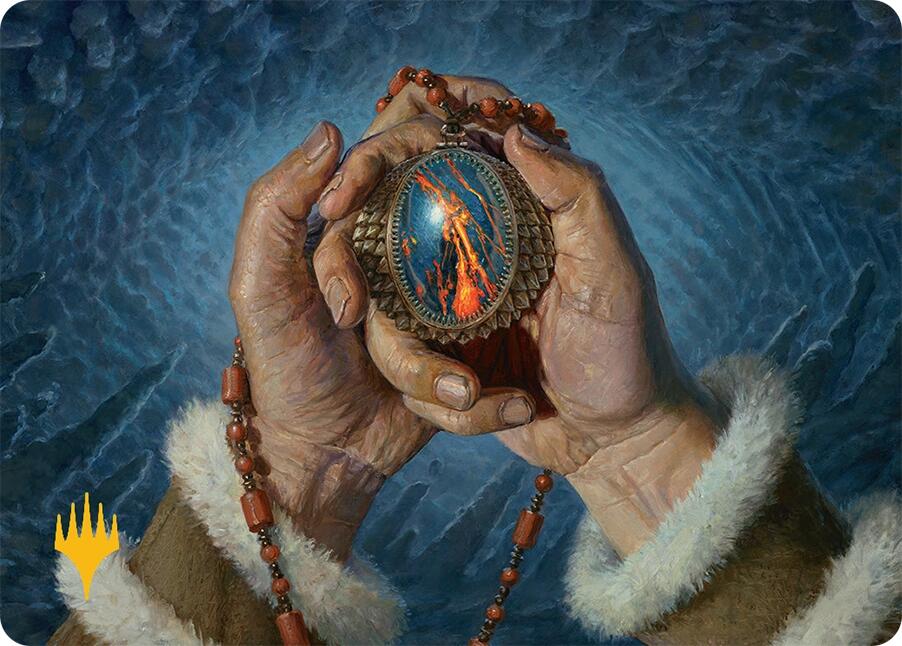 Mox Jasper Art Card (28/54) (Gold-Stamped) [Tarkir: Dragonstorm Art Series] MTG Single Magic: The Gathering | Red Claw Gaming