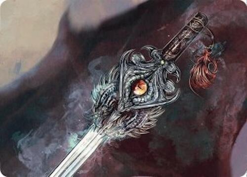 Dragonfire Blade Art Card (40/54) [Tarkir: Dragonstorm Art Series] MTG Single Magic: The Gathering | Red Claw Gaming