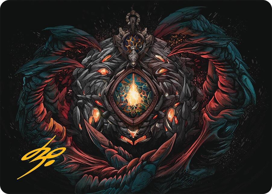 Mox Jasper Art Card (41/54) (Gold-Stamped Signature) [Tarkir: Dragonstorm Art Series] MTG Single Magic: The Gathering | Red Claw Gaming