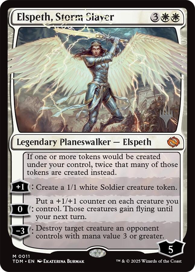 Elspeth, Storm Slayer [Tarkir: Dragonstorm Promos] MTG Single Magic: The Gathering | Red Claw Gaming