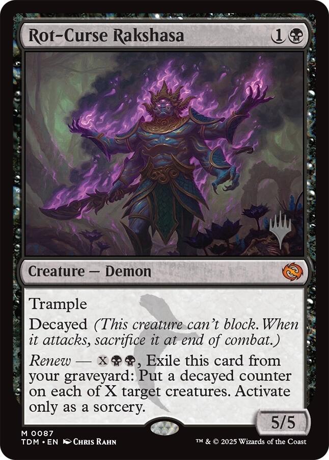 Rot-Curse Rakshasa [Tarkir: Dragonstorm Promos] MTG Single Magic: The Gathering | Red Claw Gaming