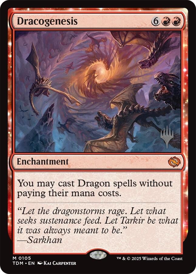 Dracogenesis [Tarkir: Dragonstorm Promos] MTG Single Magic: The Gathering | Red Claw Gaming
