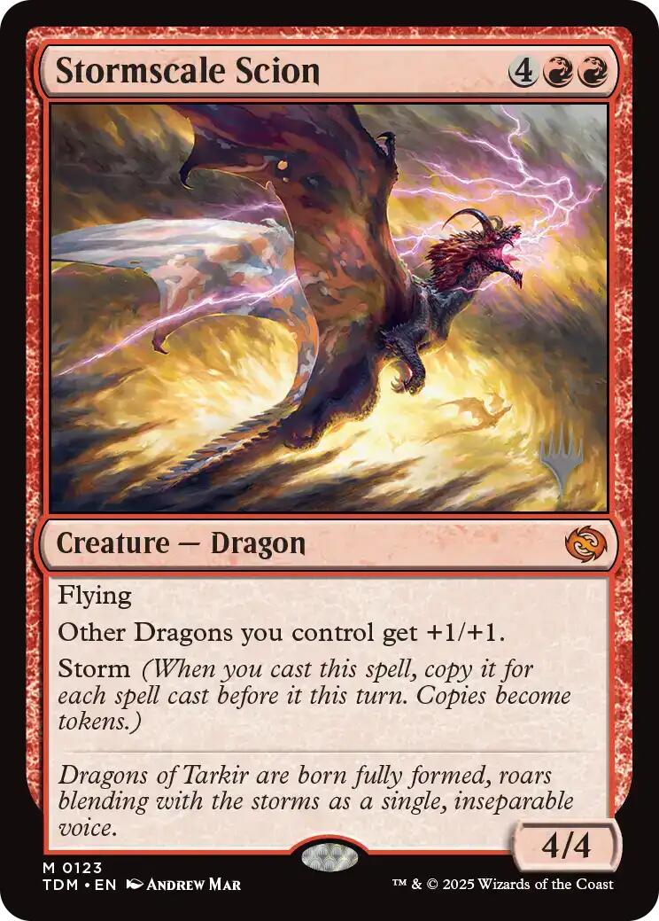 Stormscale Scion [Tarkir: Dragonstorm Promos] MTG Single Magic: The Gathering | Red Claw Gaming