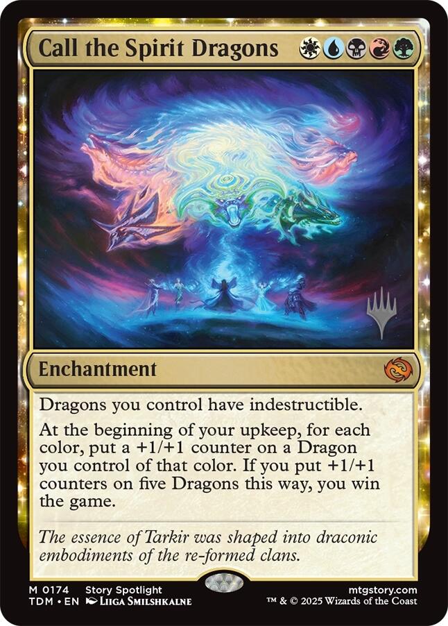 Call the Spirit Dragons [Tarkir: Dragonstorm Promos] MTG Single Magic: The Gathering | Red Claw Gaming