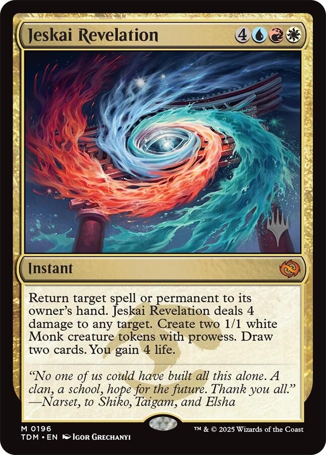 Jeskai Revelation [Tarkir: Dragonstorm Promos] MTG Single Magic: The Gathering | Red Claw Gaming