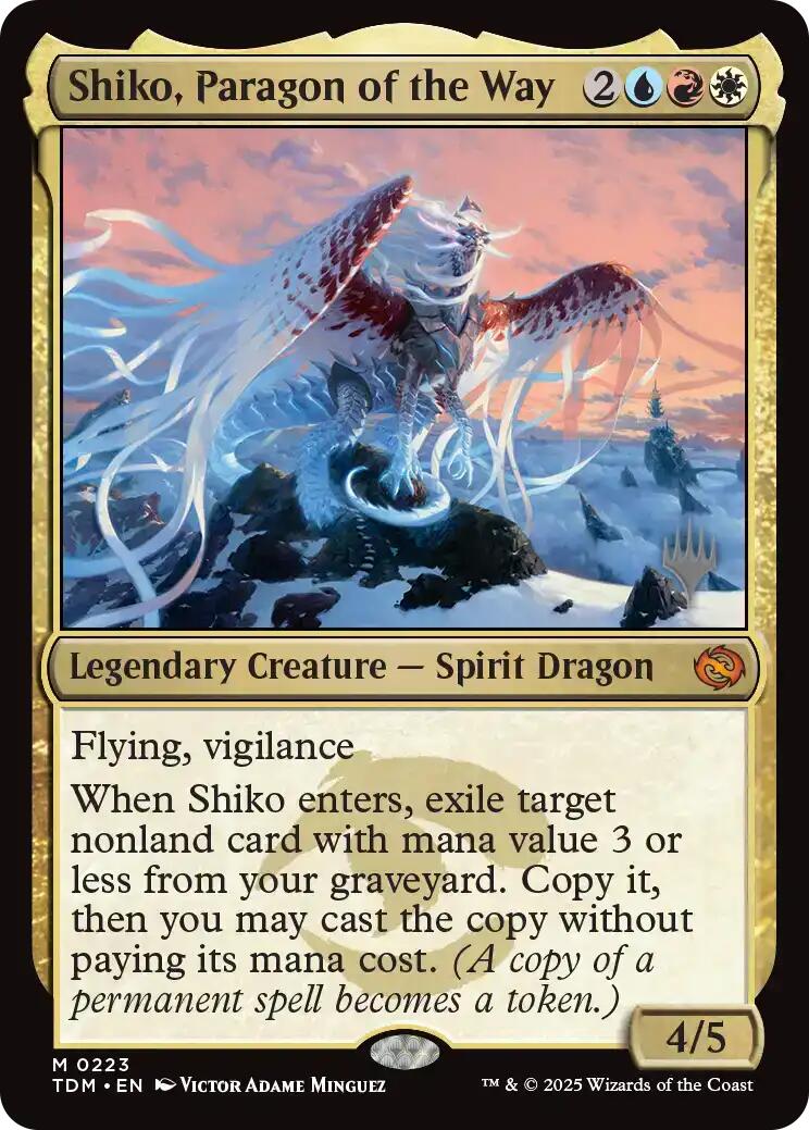 Shiko, Paragon of the Way [Tarkir: Dragonstorm Promos] MTG Single Magic: The Gathering | Red Claw Gaming