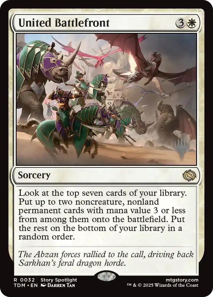 United Battlefront [Tarkir: Dragonstorm Promos] MTG Single Magic: The Gathering | Red Claw Gaming