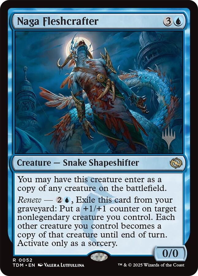 Naga Fleshcrafter [Tarkir: Dragonstorm Promos] MTG Single Magic: The Gathering | Red Claw Gaming