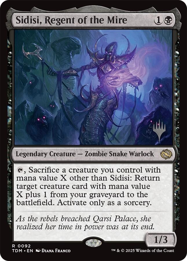 Sidisi, Regent of the Mire [Tarkir: Dragonstorm Promos] MTG Single Magic: The Gathering | Red Claw Gaming