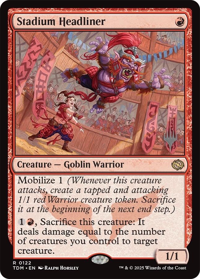 Stadium Headliner (Promo Pack) [Tarkir: Dragonstorm Promos] MTG Single Magic: The Gathering | Red Claw Gaming