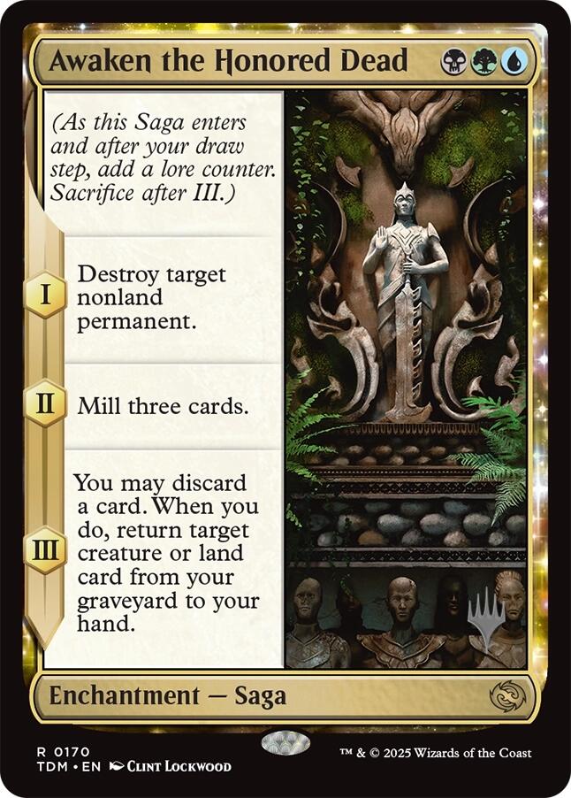 Awaken the Honored Dead [Tarkir: Dragonstorm Promos] MTG Single Magic: The Gathering | Red Claw Gaming