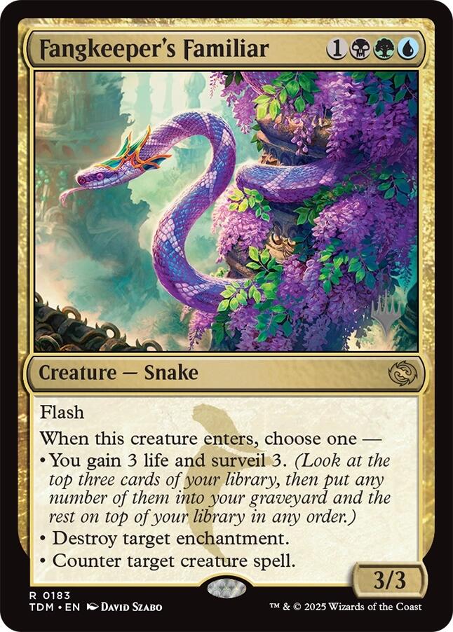 Fangkeeper's Familiar [Tarkir: Dragonstorm Promos] MTG Single Magic: The Gathering | Red Claw Gaming