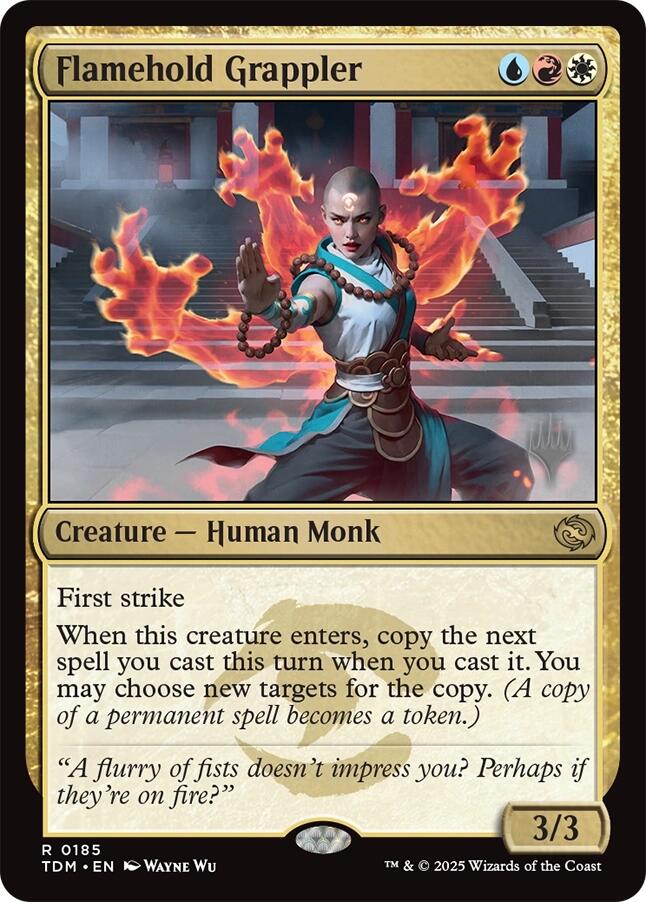 Flamehold Grappler [Tarkir: Dragonstorm Promos] MTG Single Magic: The Gathering | Red Claw Gaming