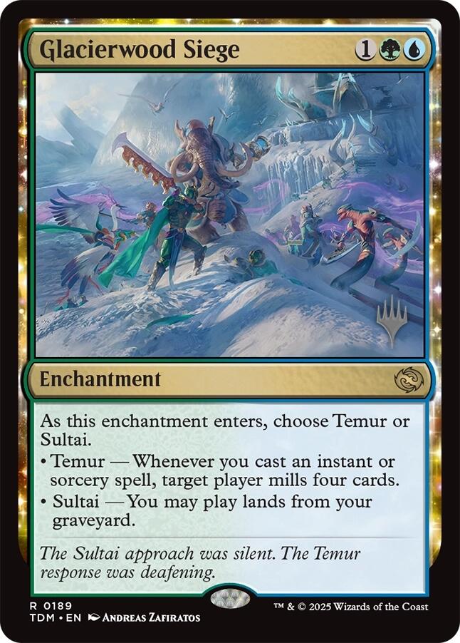 Glacierwood Siege [Tarkir: Dragonstorm Promos] MTG Single Magic: The Gathering | Red Claw Gaming