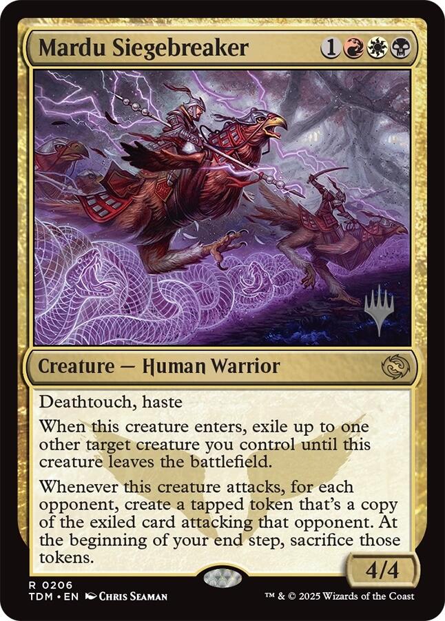 Mardu Siegebreaker [Tarkir: Dragonstorm Promos] MTG Single Magic: The Gathering | Red Claw Gaming