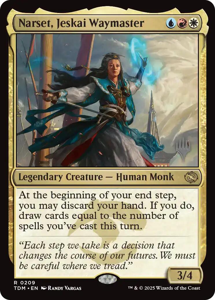Narset, Jeskai Waymaster [Tarkir: Dragonstorm Promos] MTG Single Magic: The Gathering | Red Claw Gaming