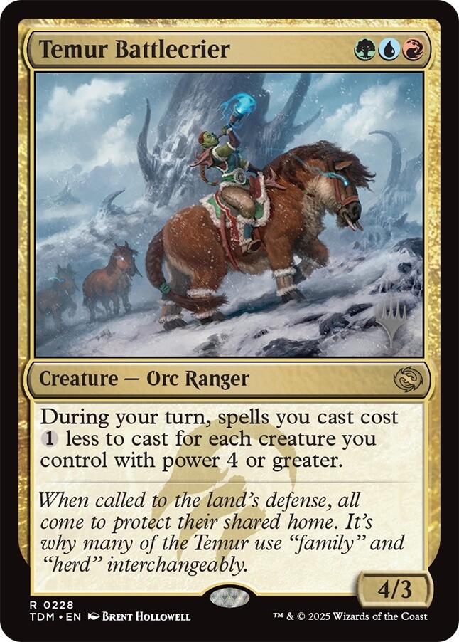 Temur Battlecrier (Promo Pack) [Tarkir: Dragonstorm Promos] MTG Single Magic: The Gathering | Red Claw Gaming