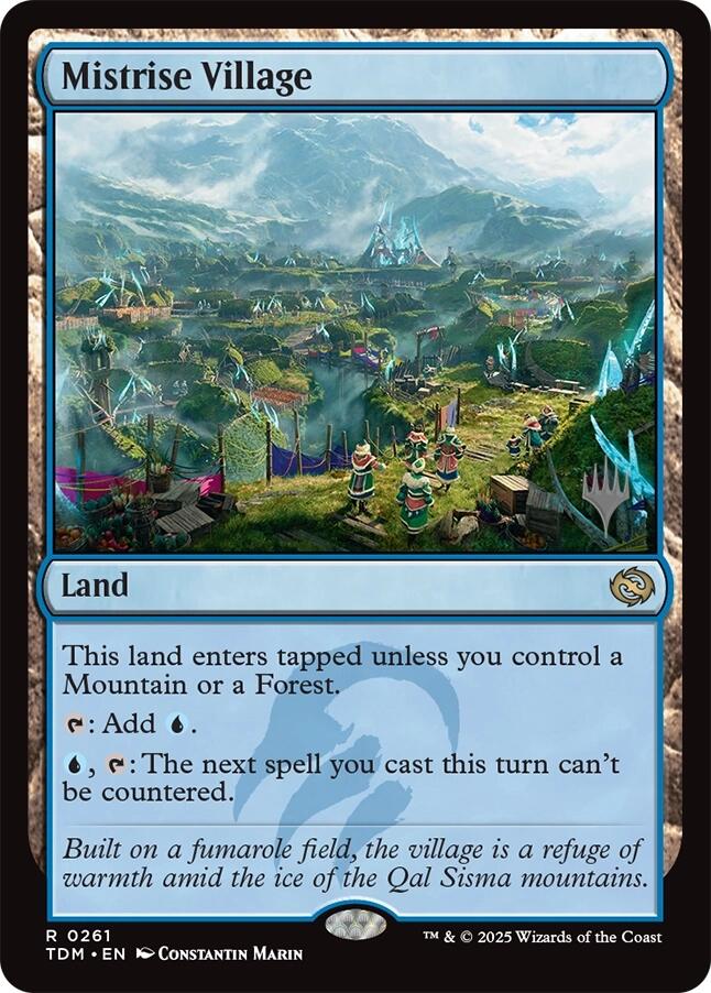 Mistrise Village [Tarkir: Dragonstorm Promos] MTG Single Magic: The Gathering | Red Claw Gaming