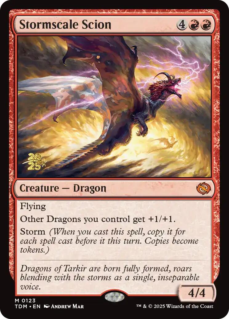 Stormscale Scion [Tarkir: Dragonstorm Prerelease Promos] MTG Single Magic: The Gathering | Red Claw Gaming