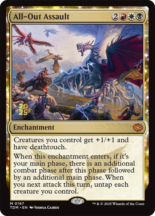 All-Out Assault [Tarkir: Dragonstorm Prerelease Promos] MTG Single Magic: The Gathering | Red Claw Gaming
