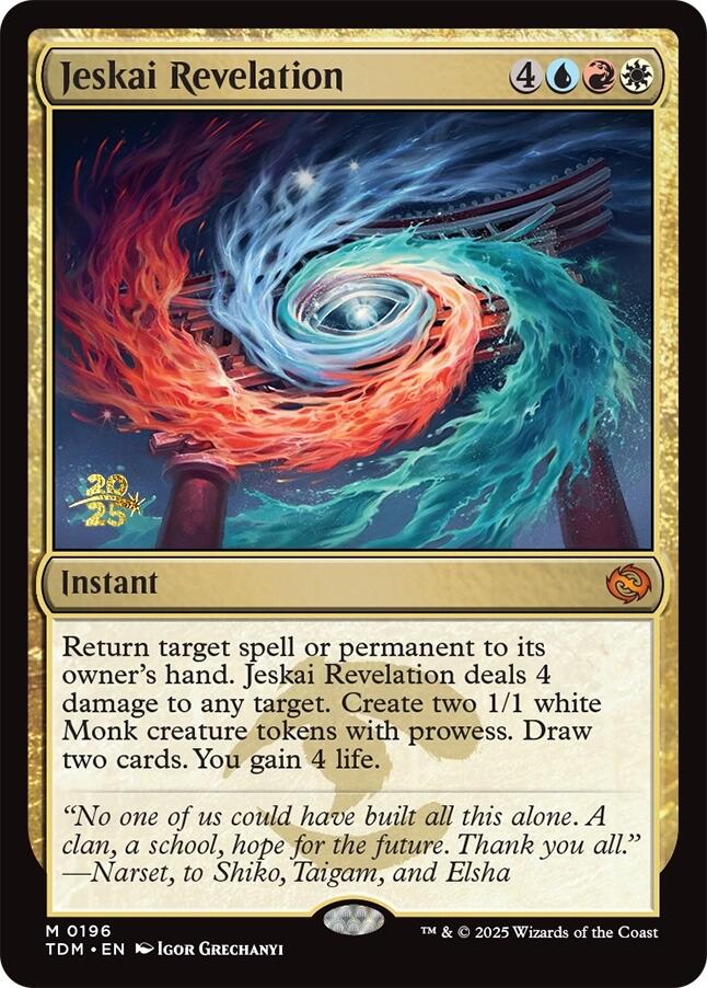 Jeskai Revelation [Tarkir: Dragonstorm Prerelease Promos] MTG Single Magic: The Gathering | Red Claw Gaming