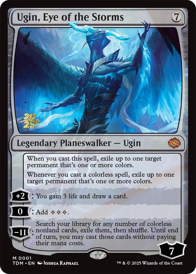 Ugin, Eye of the Storms [Tarkir: Dragonstorm Prerelease Promos] MTG Single Magic: The Gathering | Red Claw Gaming