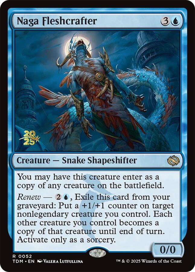 Naga Fleshcrafter [Tarkir: Dragonstorm Prerelease Promos] MTG Single Magic: The Gathering | Red Claw Gaming