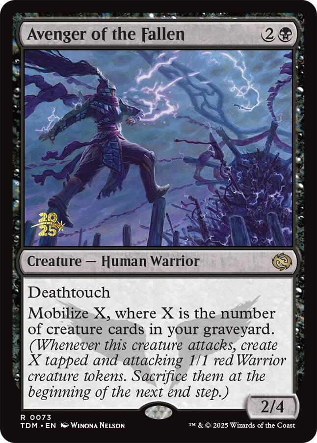 Avenger of the Fallen [Tarkir: Dragonstorm Prerelease Promos] MTG Single Magic: The Gathering | Red Claw Gaming