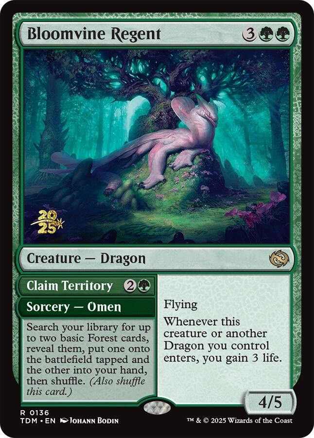 Bloomvine Regent [Tarkir: Dragonstorm Prerelease Promos] MTG Single Magic: The Gathering | Red Claw Gaming