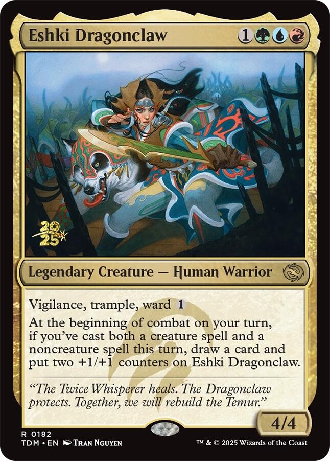 Eshki Dragonclaw [Tarkir: Dragonstorm Prerelease Promos] MTG Single Magic: The Gathering | Red Claw Gaming