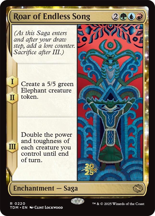 Roar of Endless Song [Tarkir: Dragonstorm Prerelease Cards] MTG Single Magic: The Gathering | Red Claw Gaming