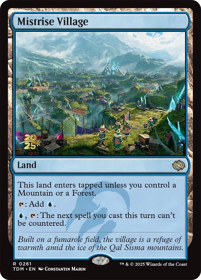 Mistrise Village [Tarkir: Dragonstorm Prerelease Promos] MTG Single Magic: The Gathering | Red Claw Gaming