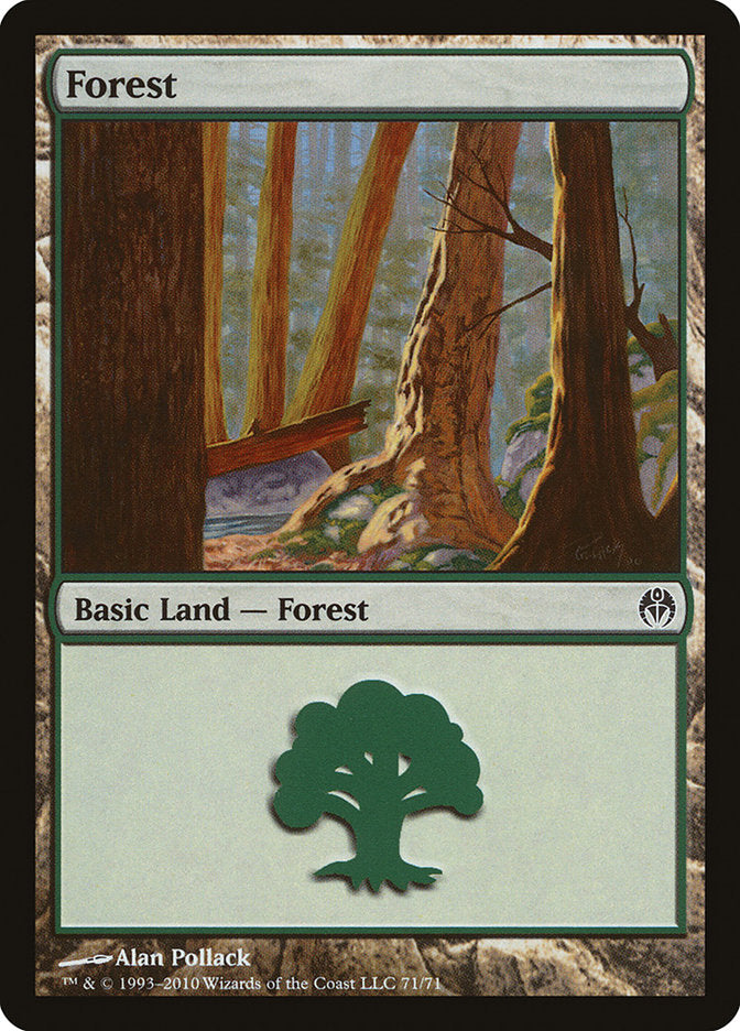 Forest (71) [Duel Decks: Phyrexia vs. the Coalition] MTG Single Magic: The Gathering | Red Claw Gaming