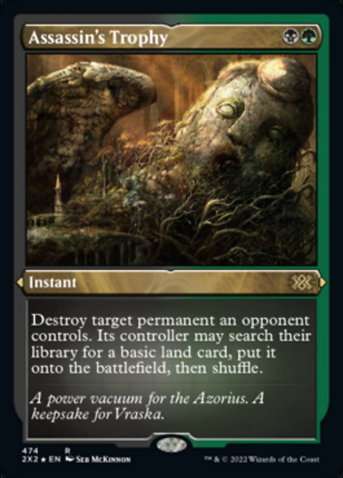 Assassin's Trophy (Foil Etched) [Double Masters 2022] MTG Single Magic: The Gathering    | Red Claw Gaming