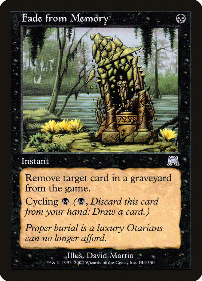 Fade from Memory [Onslaught] MTG Single Magic: The Gathering | Red Claw Gaming