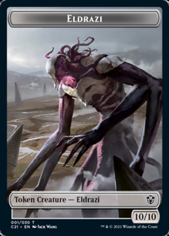 Eldrazi // Champion of Wits Double-Sided Token [Commander 2021 Tokens] MTG Single Magic: The Gathering | Red Claw Gaming