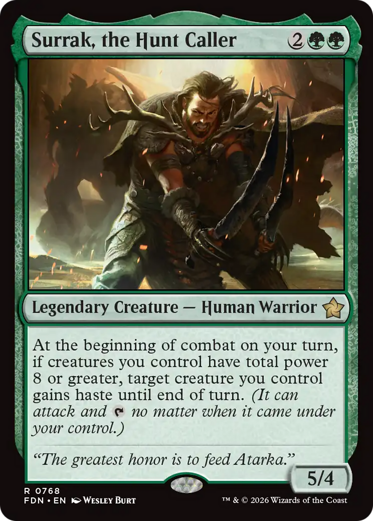 Surrak, the Hunt Caller (0768) [Foundations] MTG Single Magic: The Gathering | Red Claw Gaming