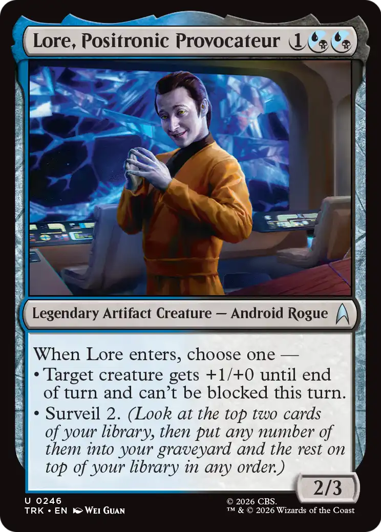 Lore, Positronic Provocateur [Star Trek] MTG Single Magic: The Gathering | Red Claw Gaming