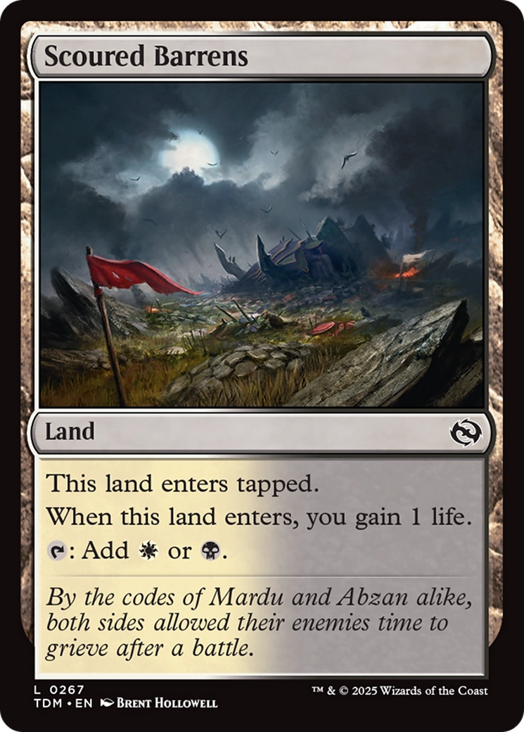 Scoured Barrens [Tarkir: Dragonstorm] MTG Single Magic: The Gathering | Red Claw Gaming