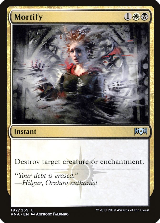 Mortify [Ravnica Allegiance] MTG Single Magic: The Gathering | Red Claw Gaming