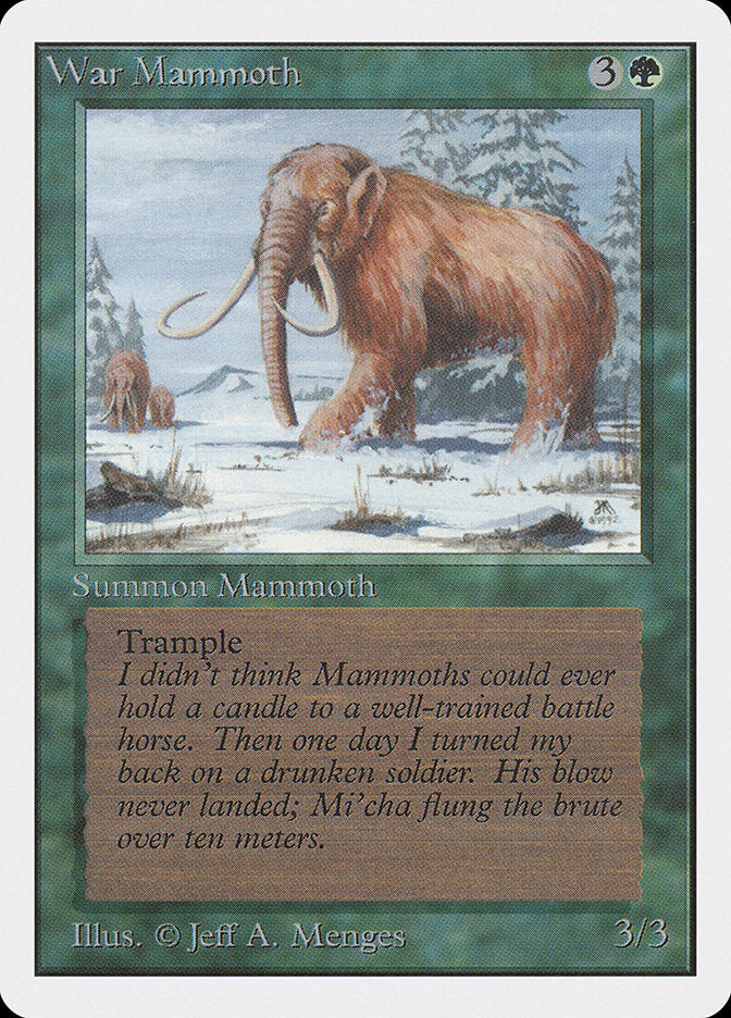 War Mammoth [Unlimited Edition] MTG Single Magic: The Gathering | Red Claw Gaming